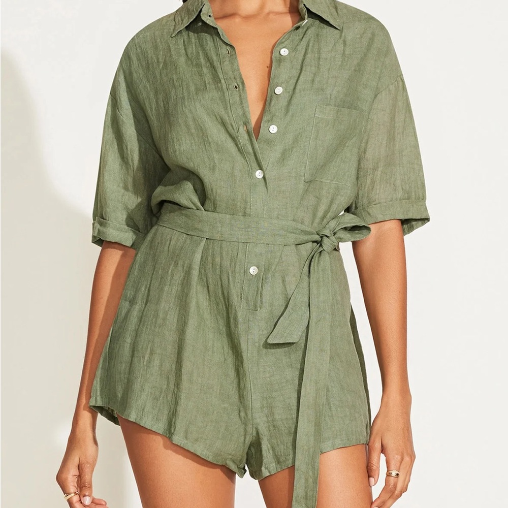 Vitamin A Linen Romper